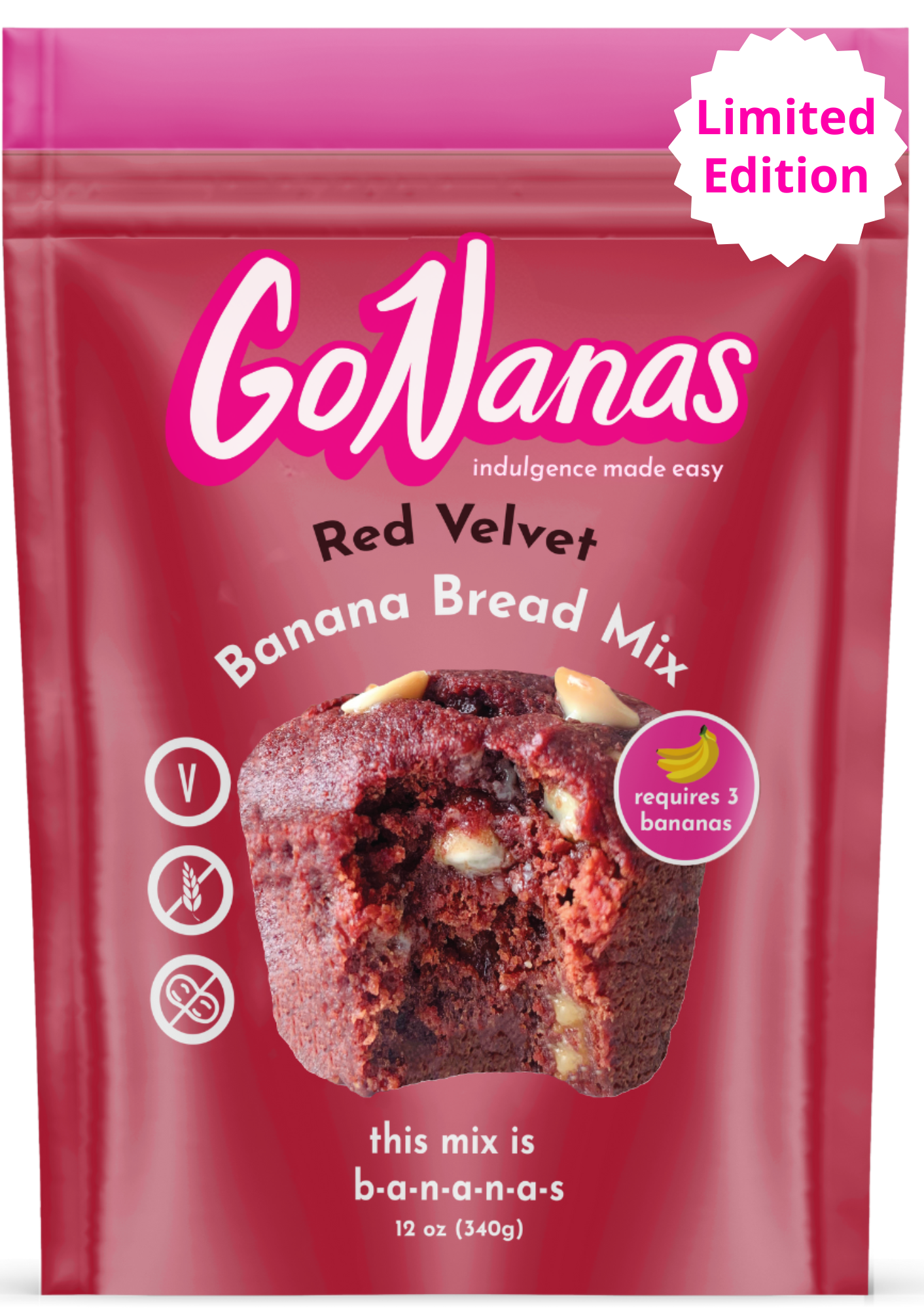 Red Velvet Banana Bread Mix