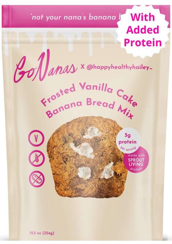 Frosted Vanilla Cake Protein Banana Bread Mix