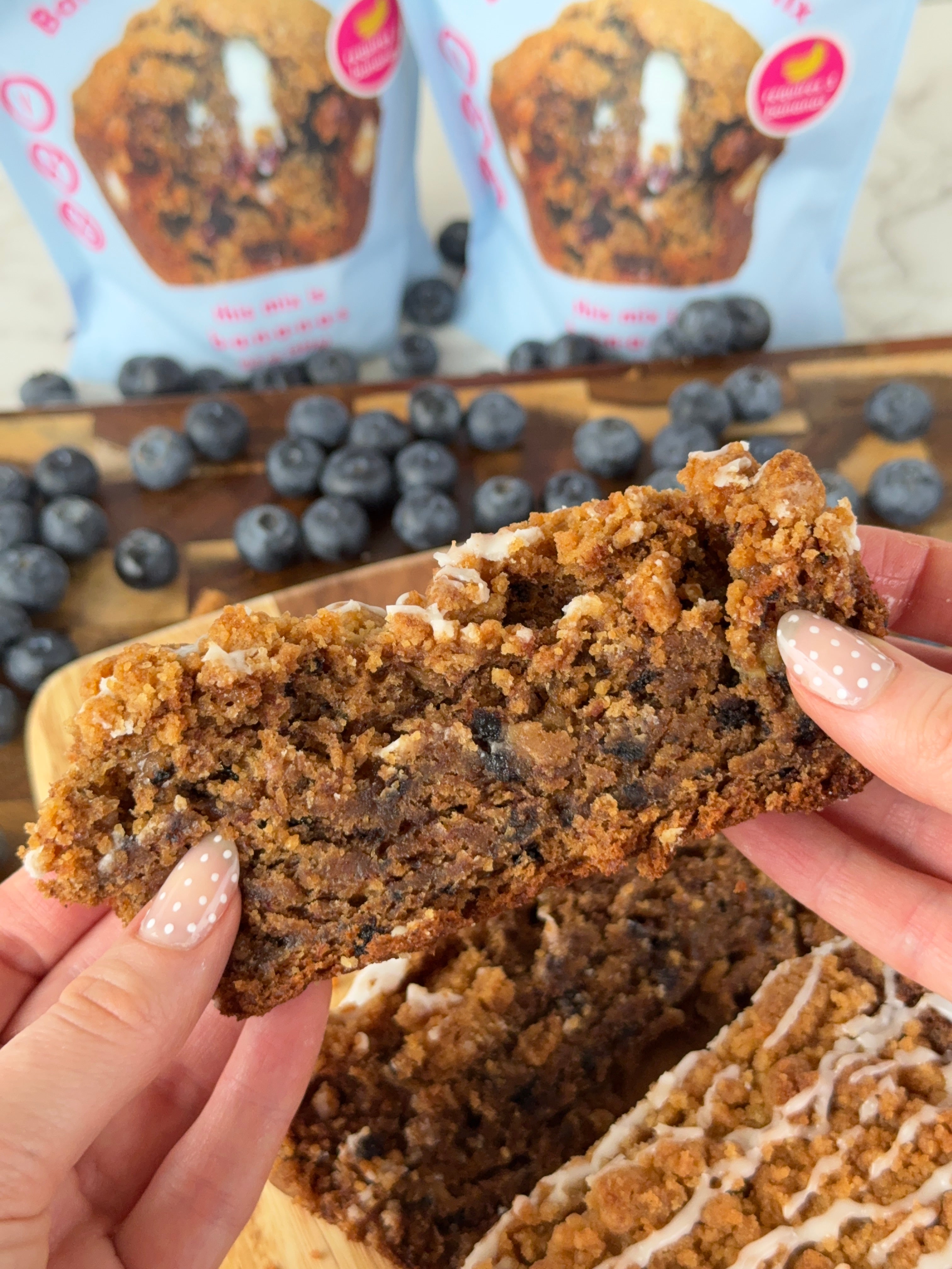 Blueberry Crumble Banana Bread Mix
