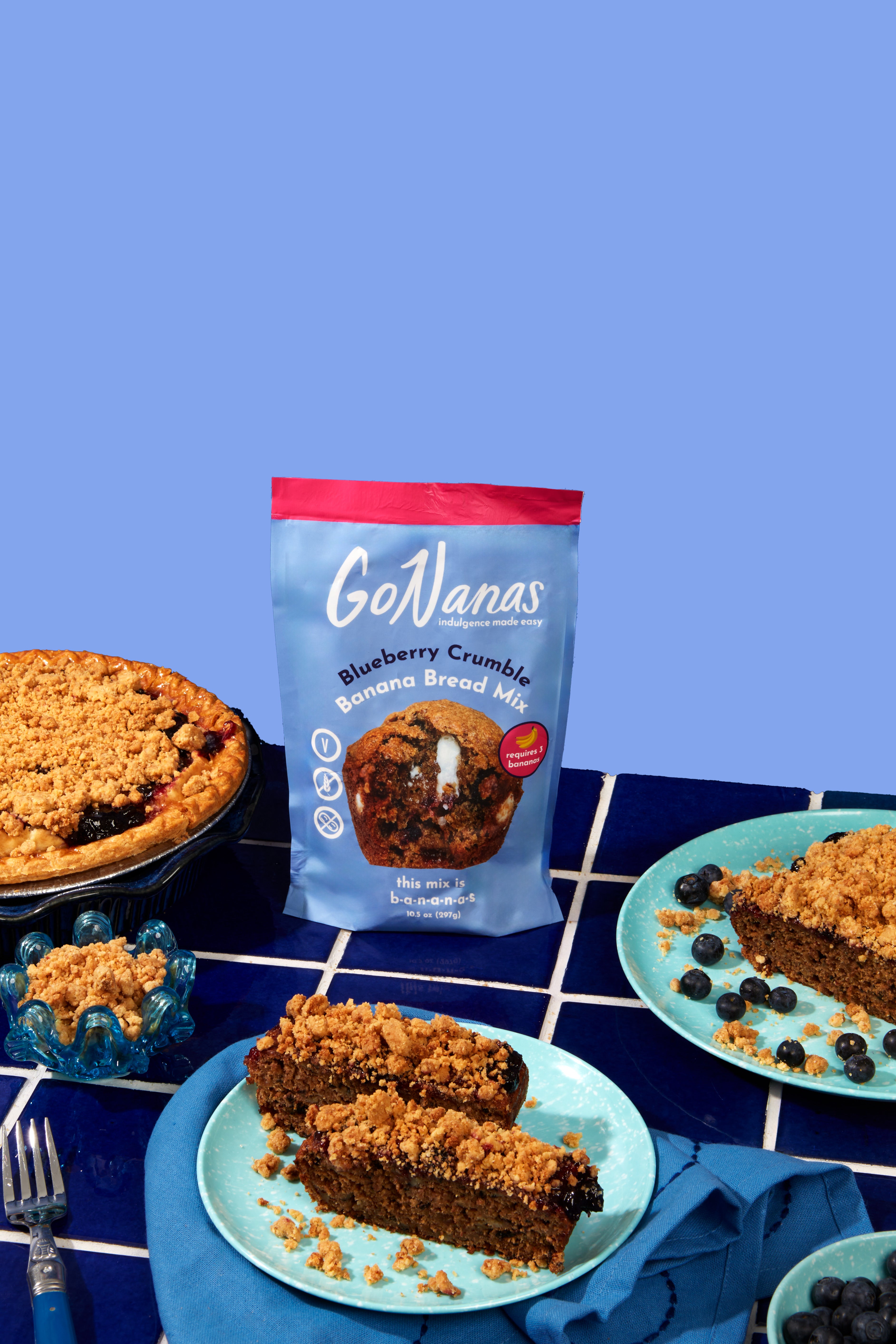 Blueberry Crumble Banana Bread Mix