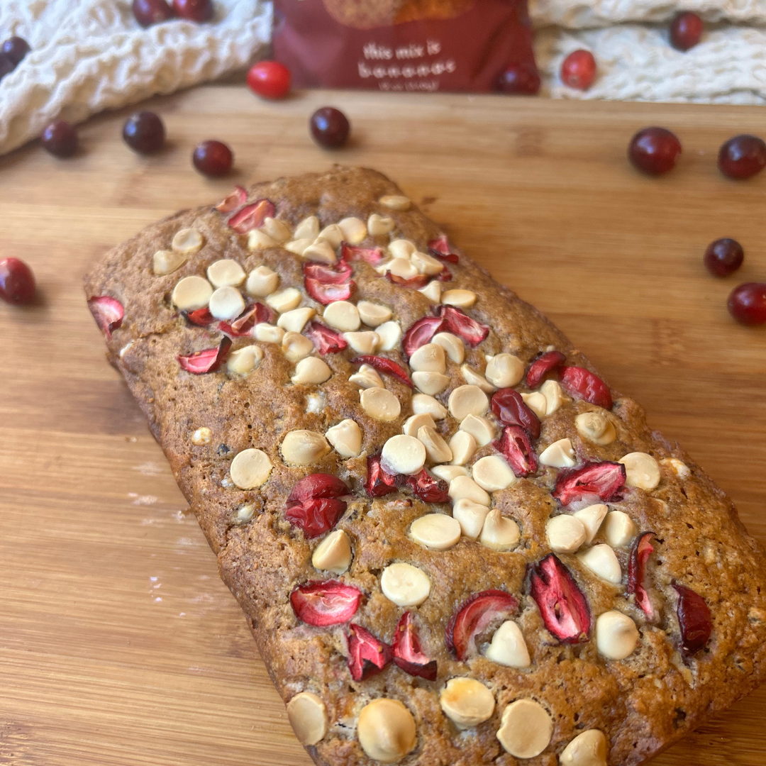 White Chocolate Cranberry Banana Bread Mix