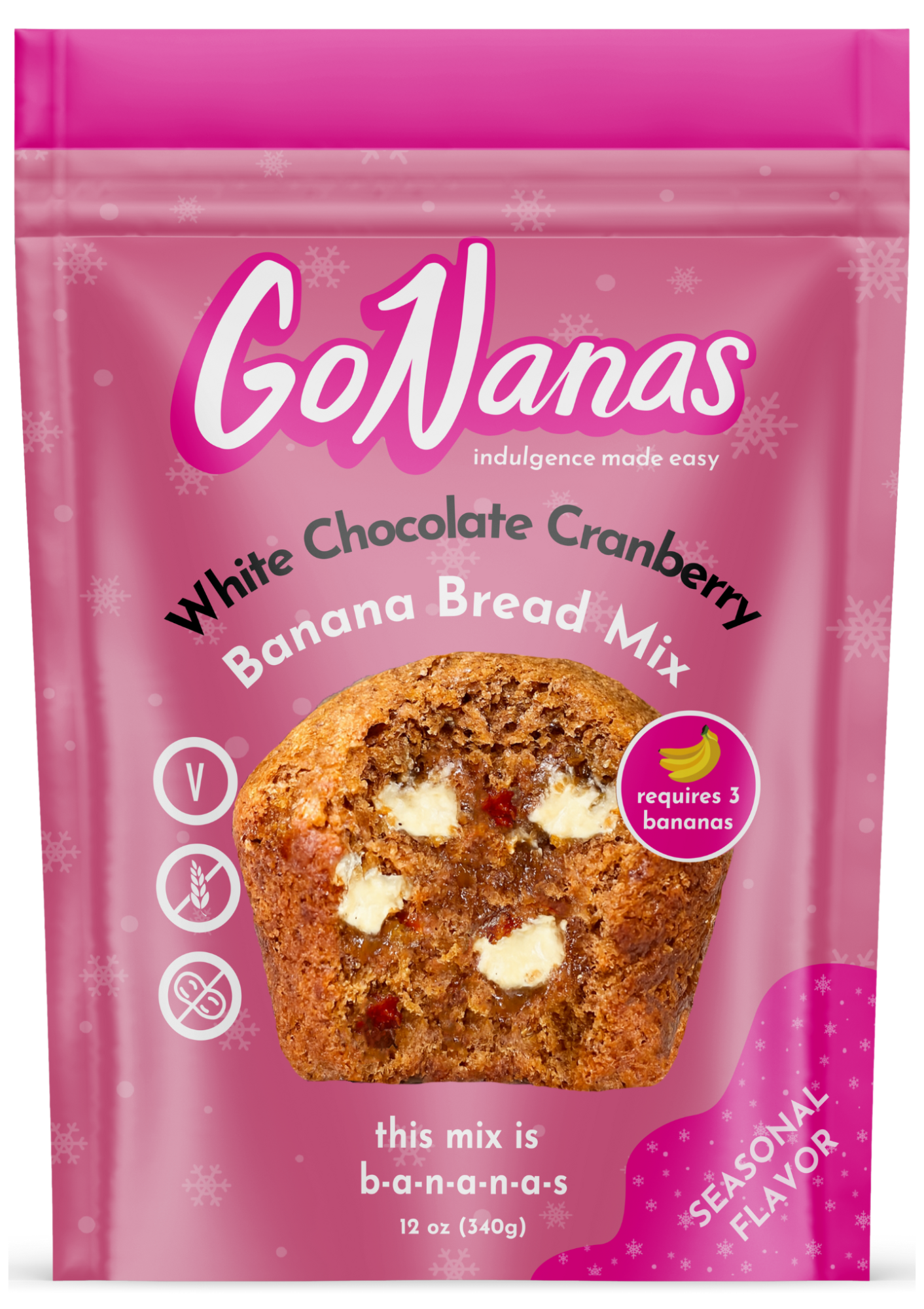 White Chocolate Cranberry Banana Bread Mix