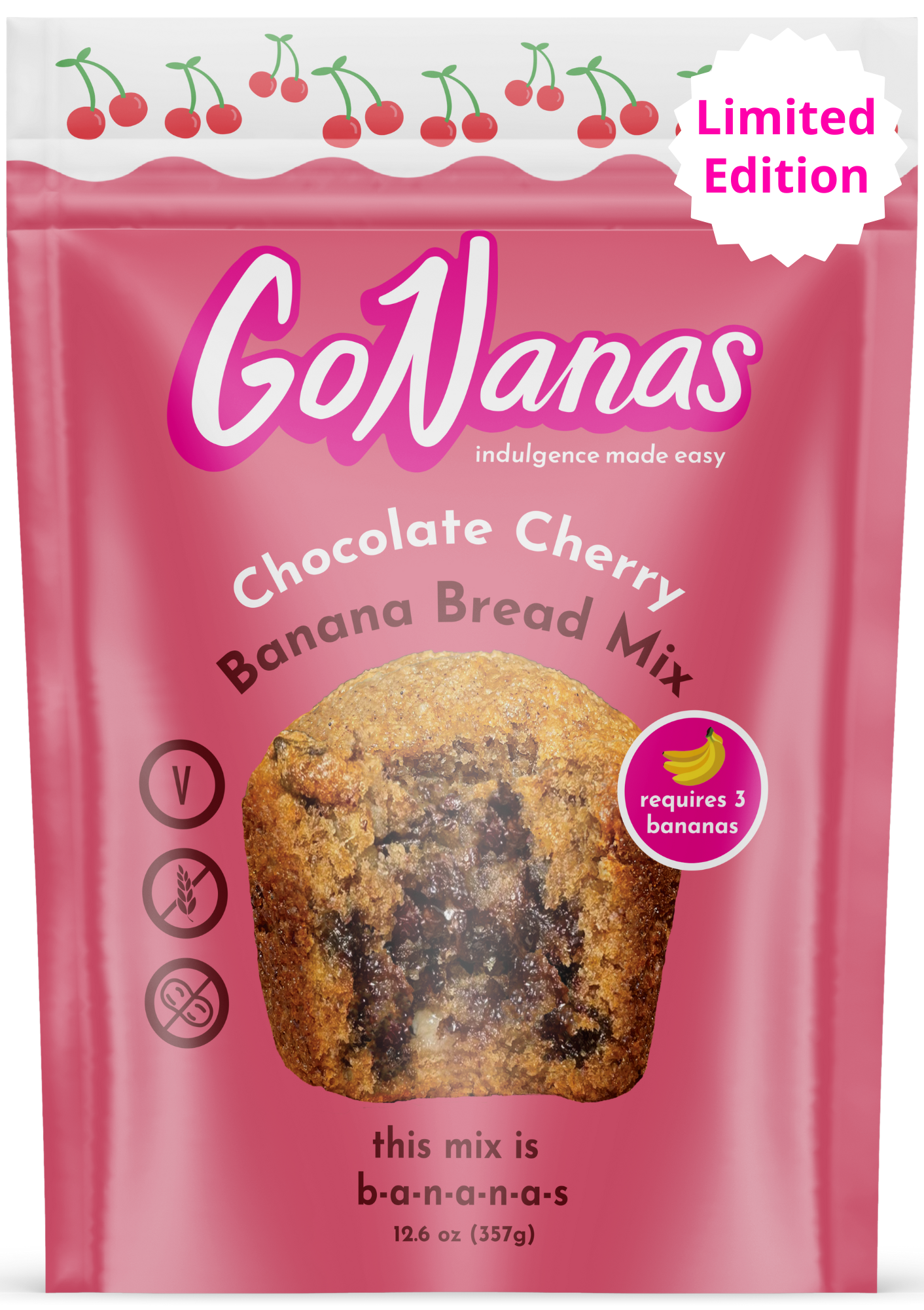 Chocolate Cherry Banana Bread Mix