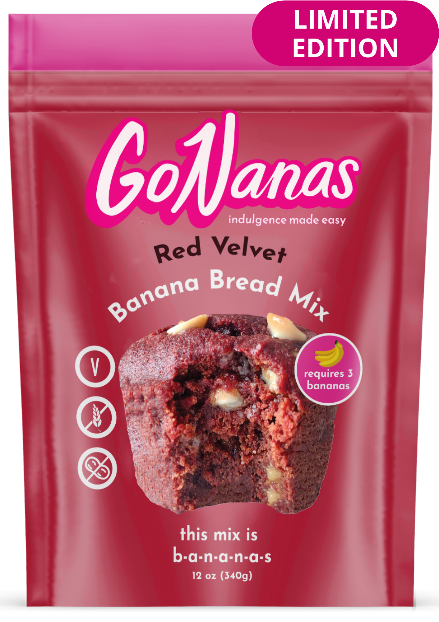 Red Velvet Banana Bread Mix