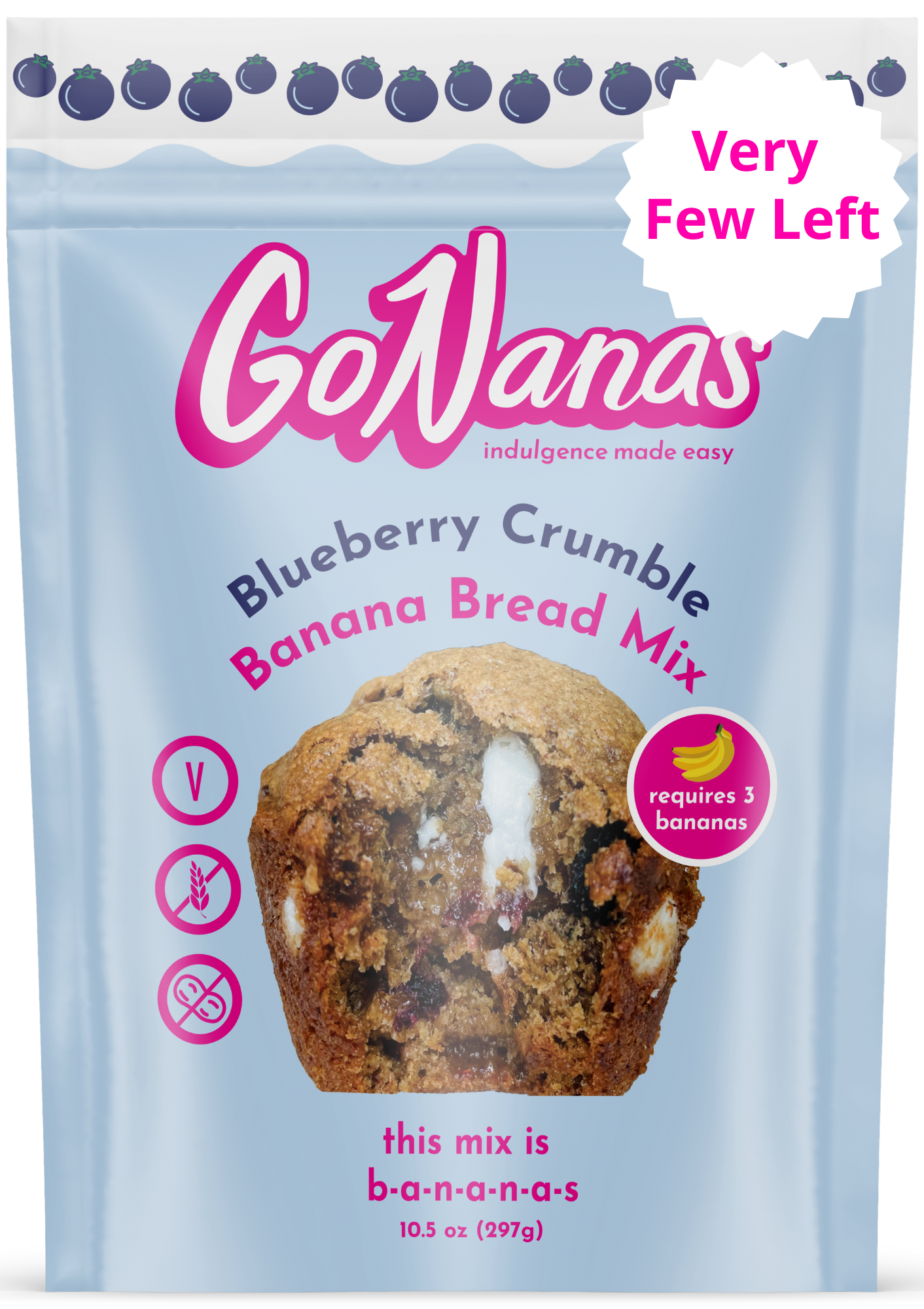 Blueberry Crumble Banana Bread Mix