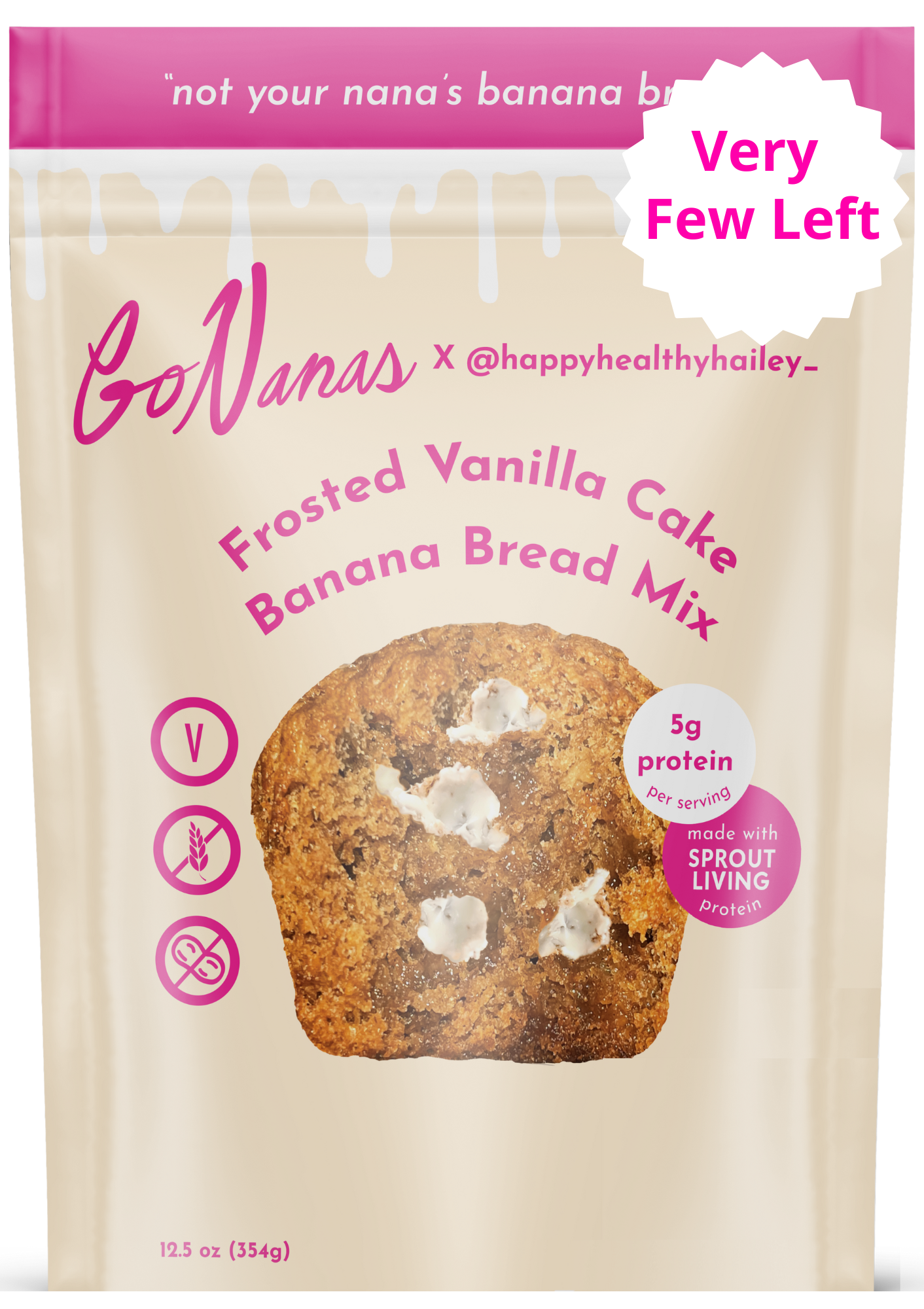 Frosted Vanilla Cake Protein Banana Bread Mix