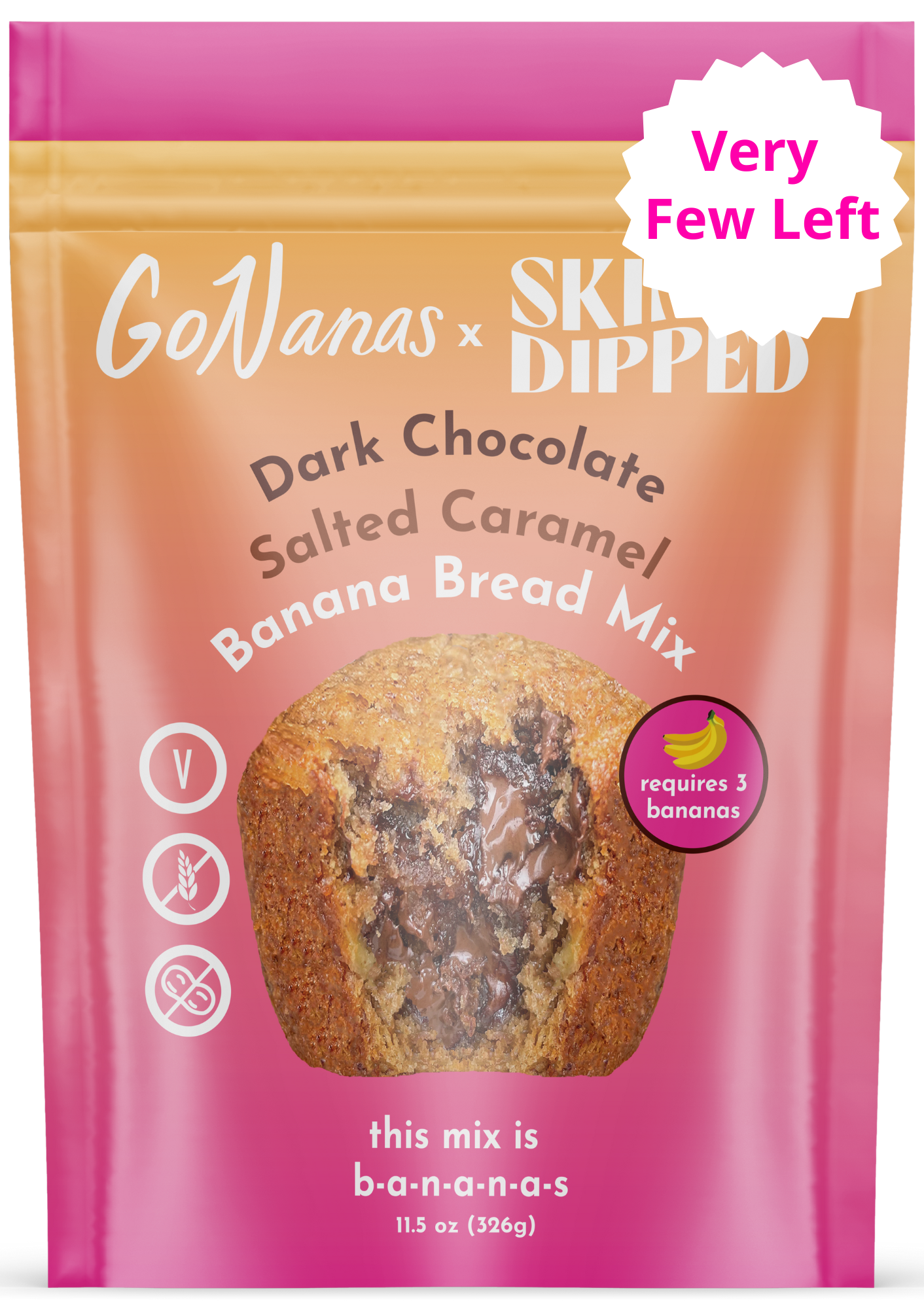 Dark Chocolate Salted Caramel Banana Bread Mix