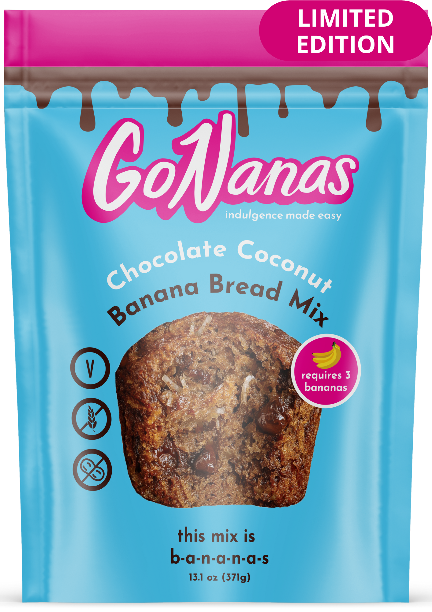 Chocolate Coconut Banana Bread Mix