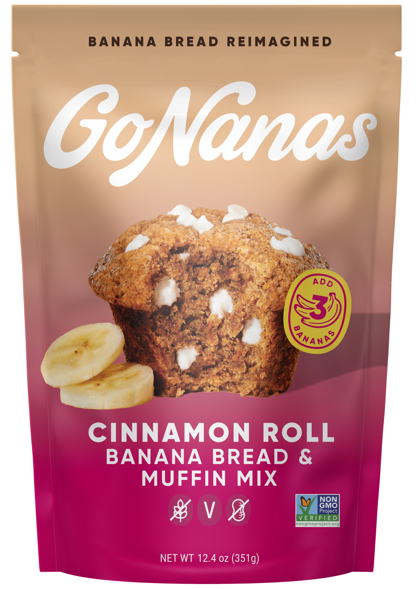 mini BANANA BREAD MUFFINS CINNAMON ROLL
