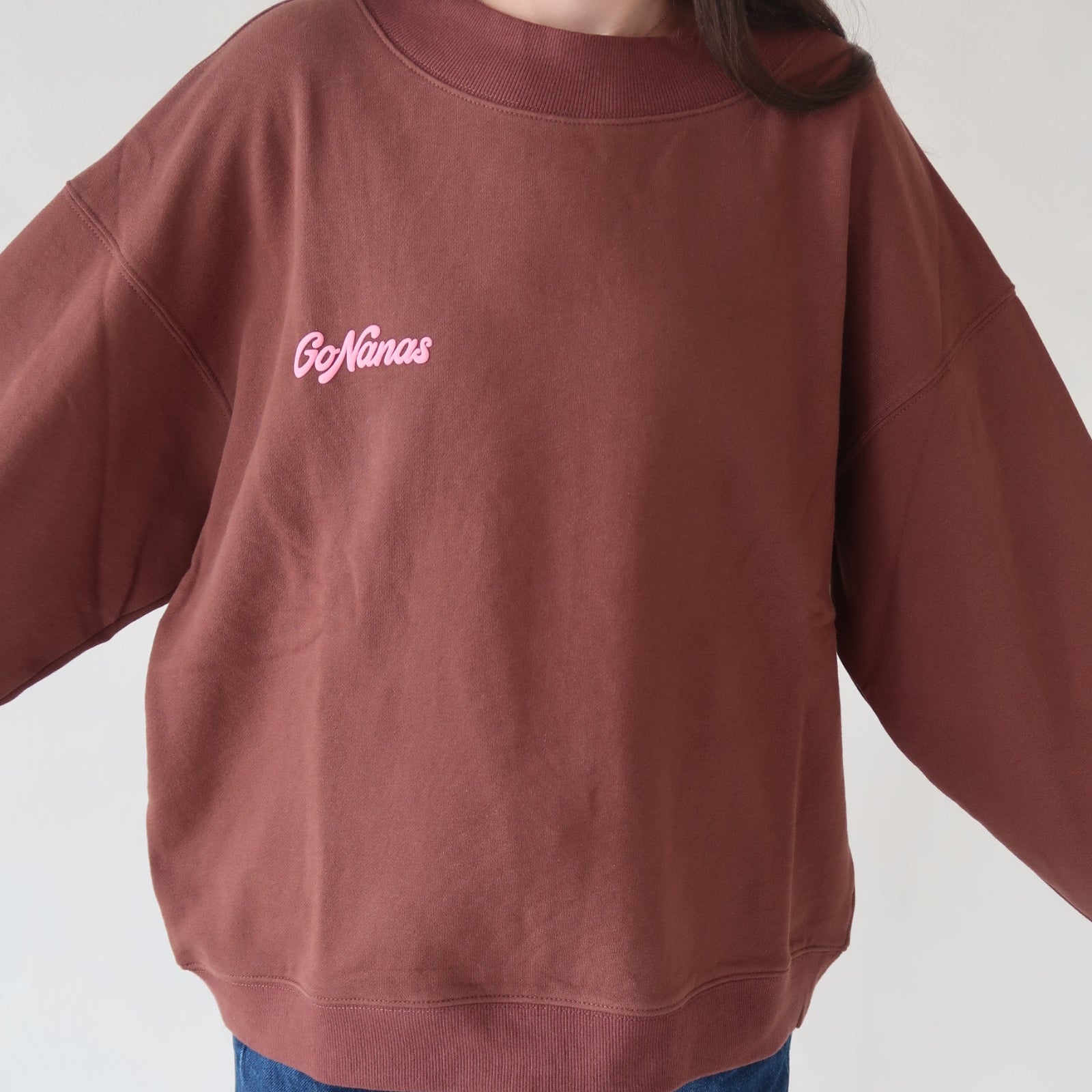 Branded Mockneck Sweatshirt
