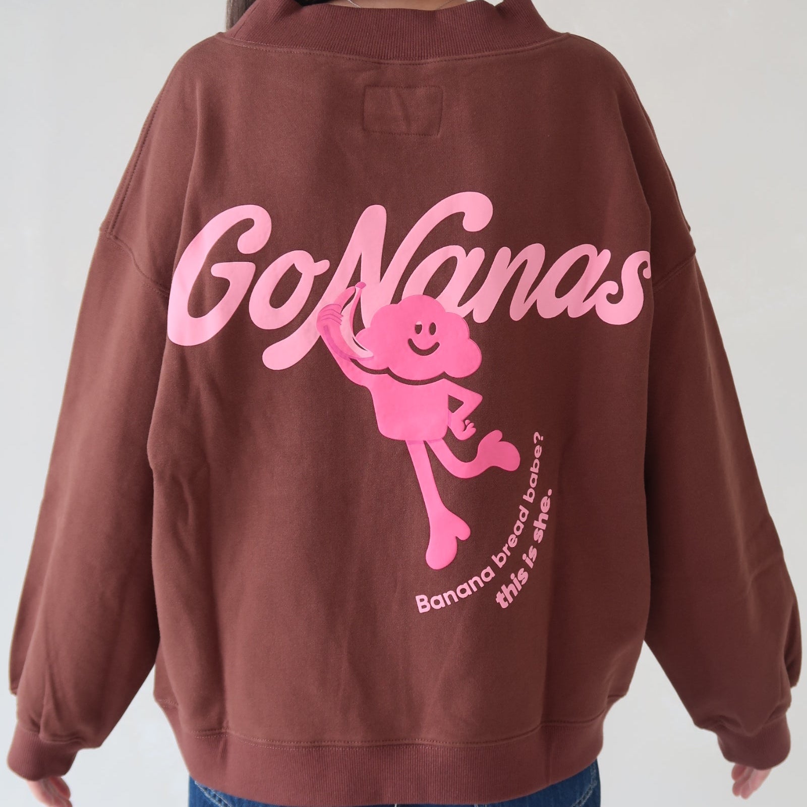 Branded Mockneck Sweatshirt