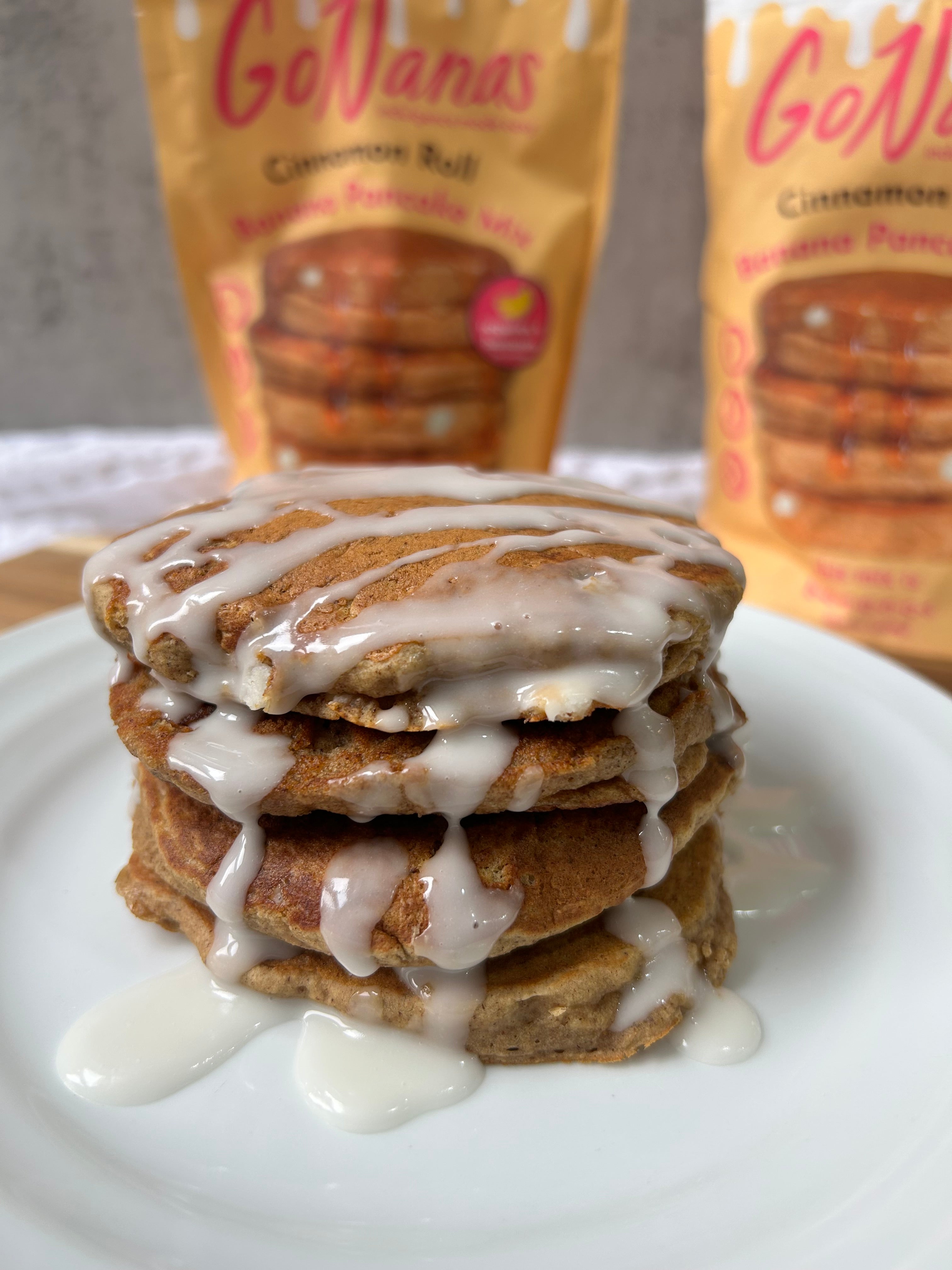 Cinnamon Roll Banana Pancake Mix