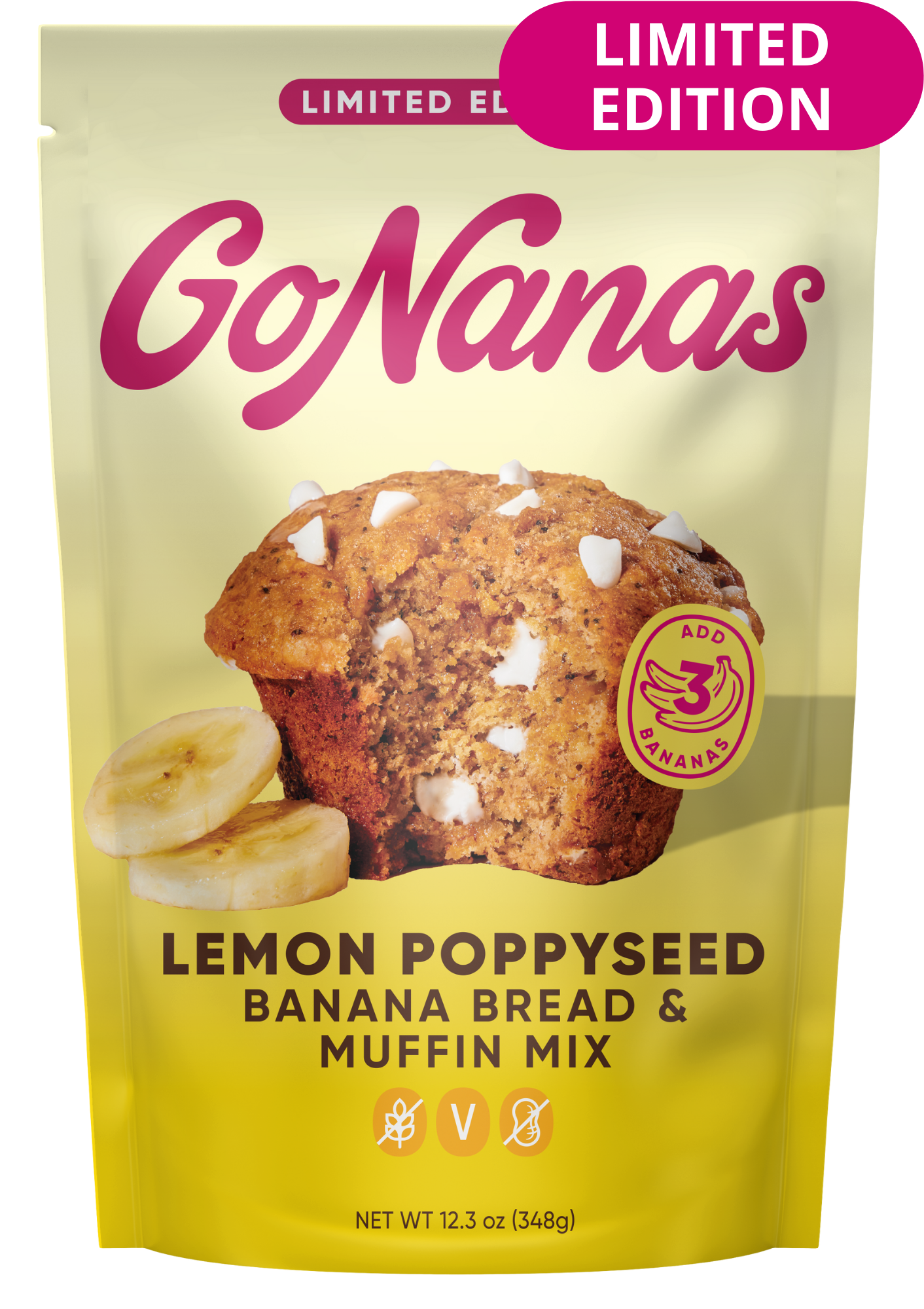 Lemon Poppyseed Banana Bread Mix – GoNanas
