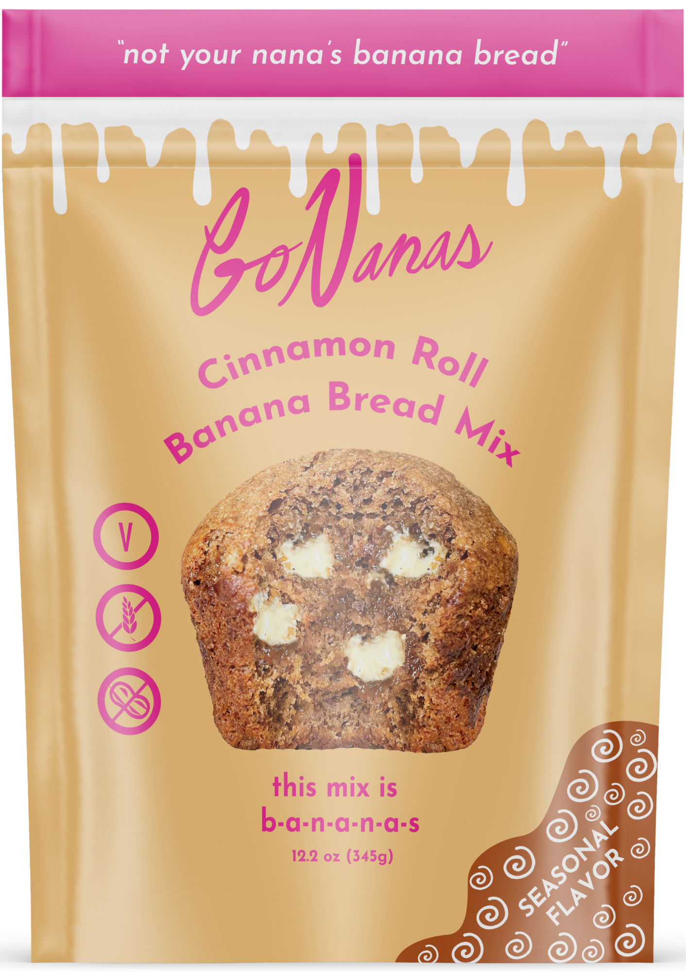 Cinnamon Roll Banana Bread Mix*