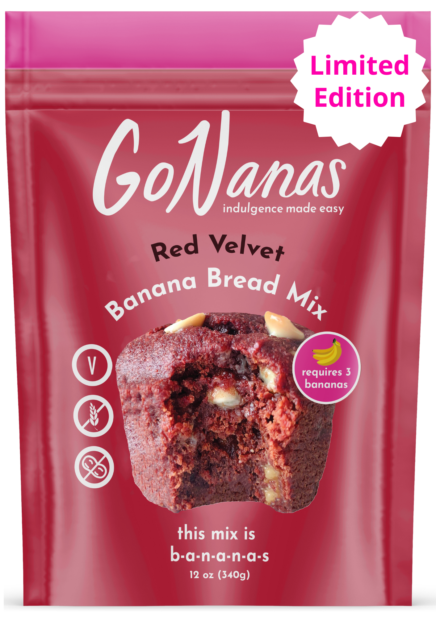 Red Velvet Banana Bread Mix