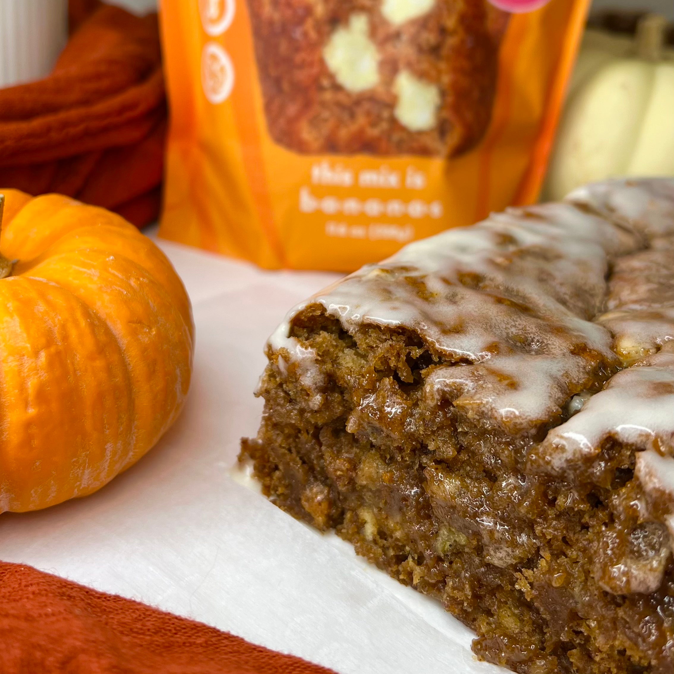 Frosted Pumpkin Loaf Banana Bread Mix