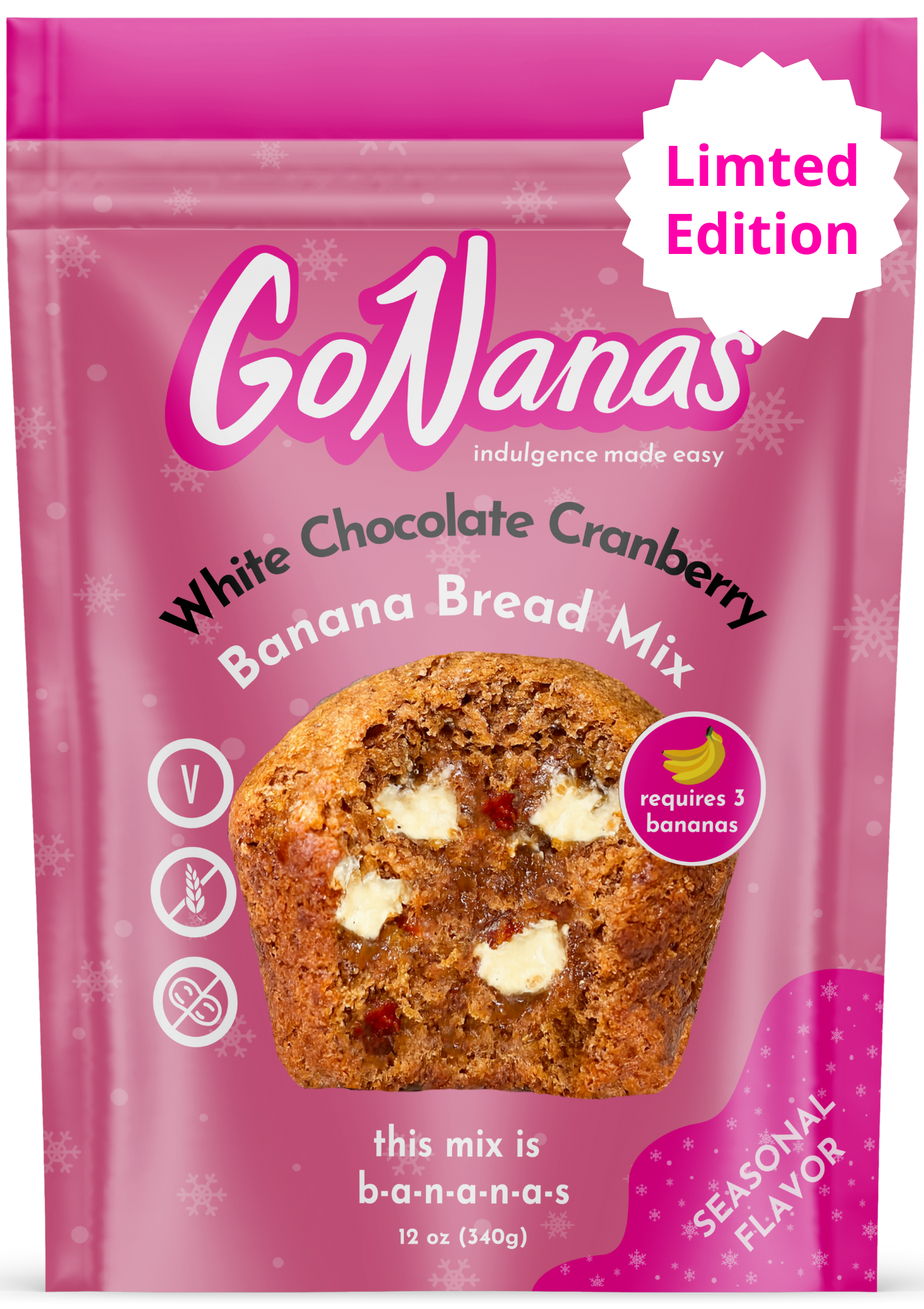 White Chocolate Cranberry Banana Bread Mix