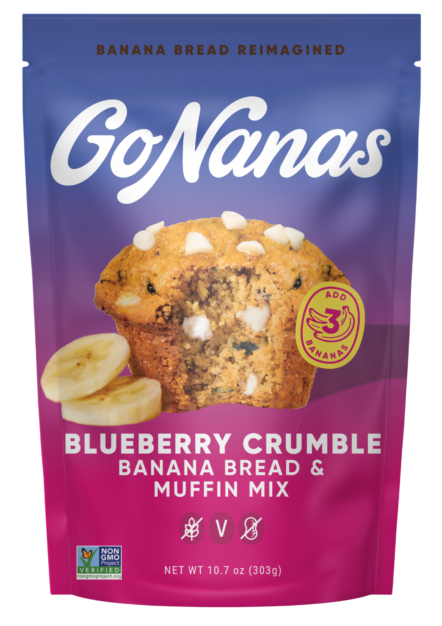 Blueberry Crumble Banana Bread Mix