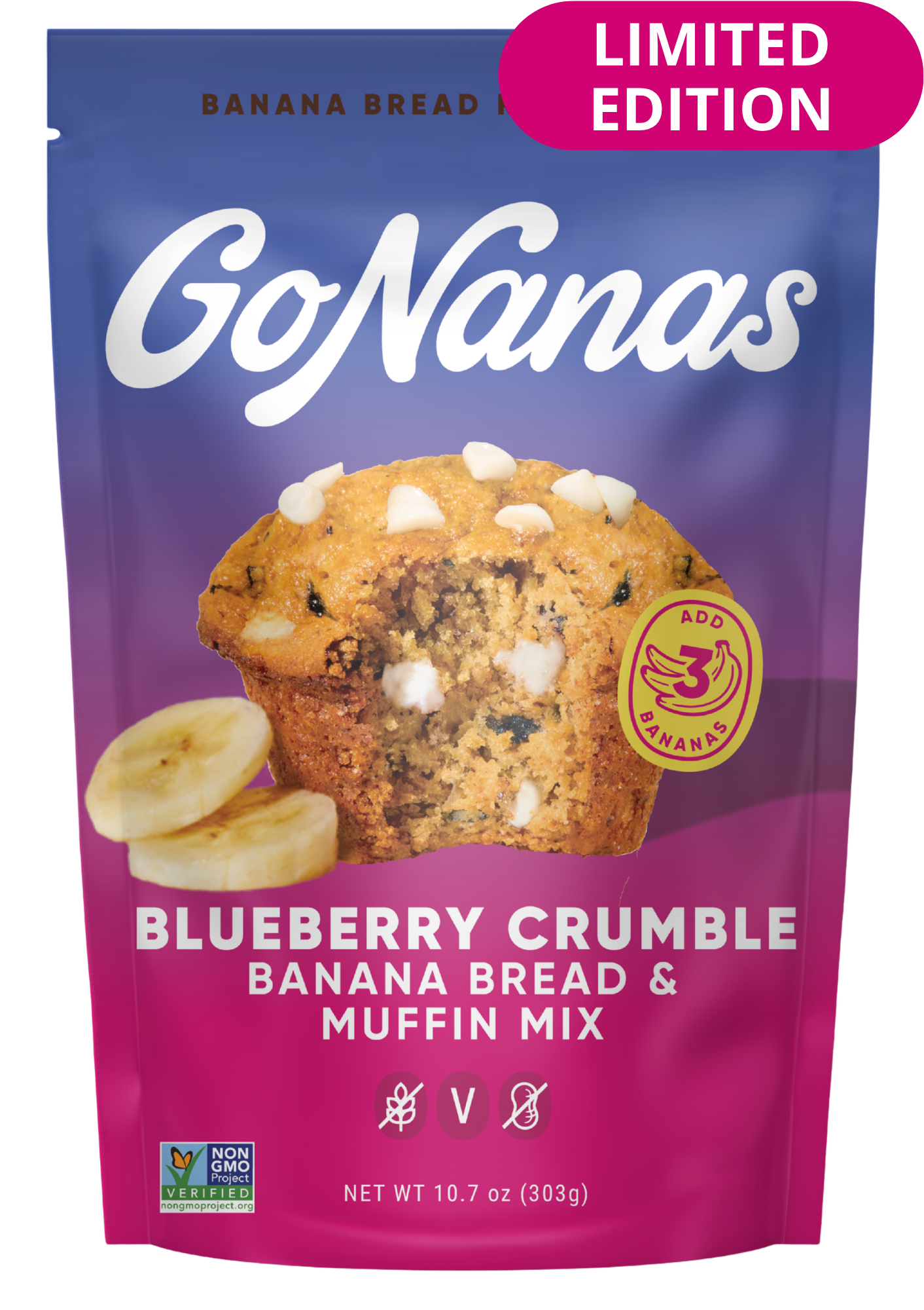 Blueberry Crumble Banana Bread Mix