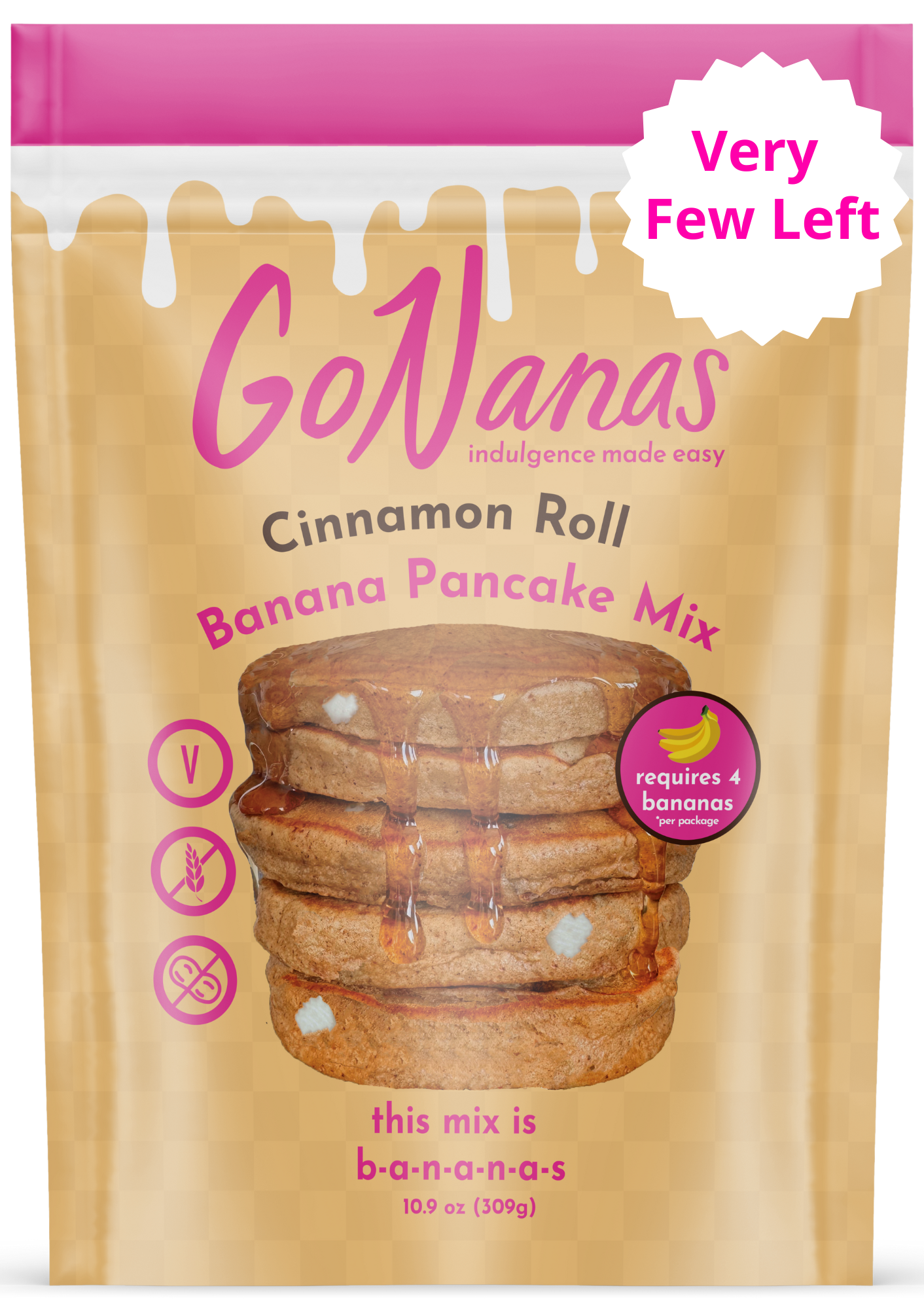 Cinnamon Roll Banana Pancake Mix