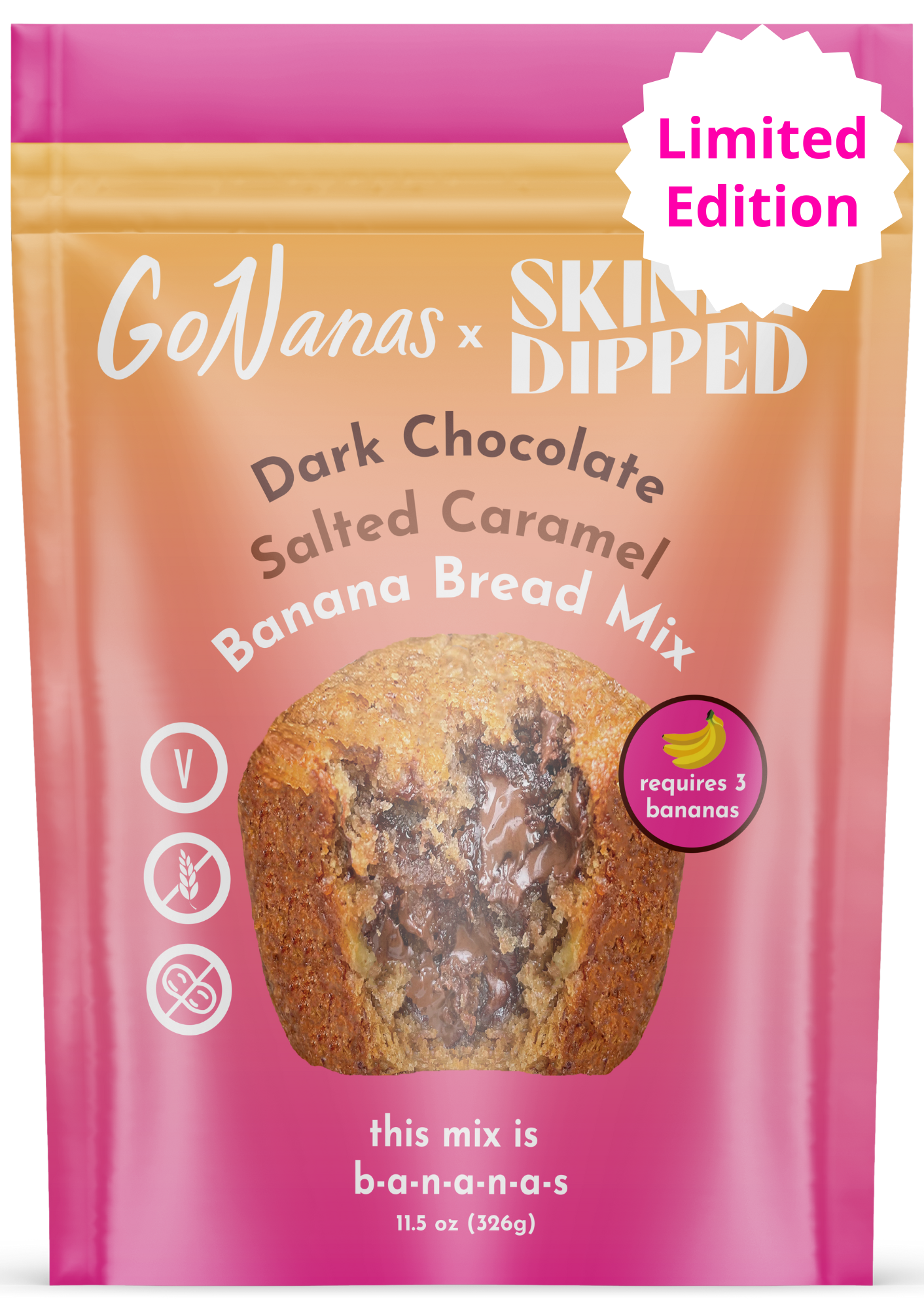 Dark Chocolate Salted Caramel Banana Bread Mix