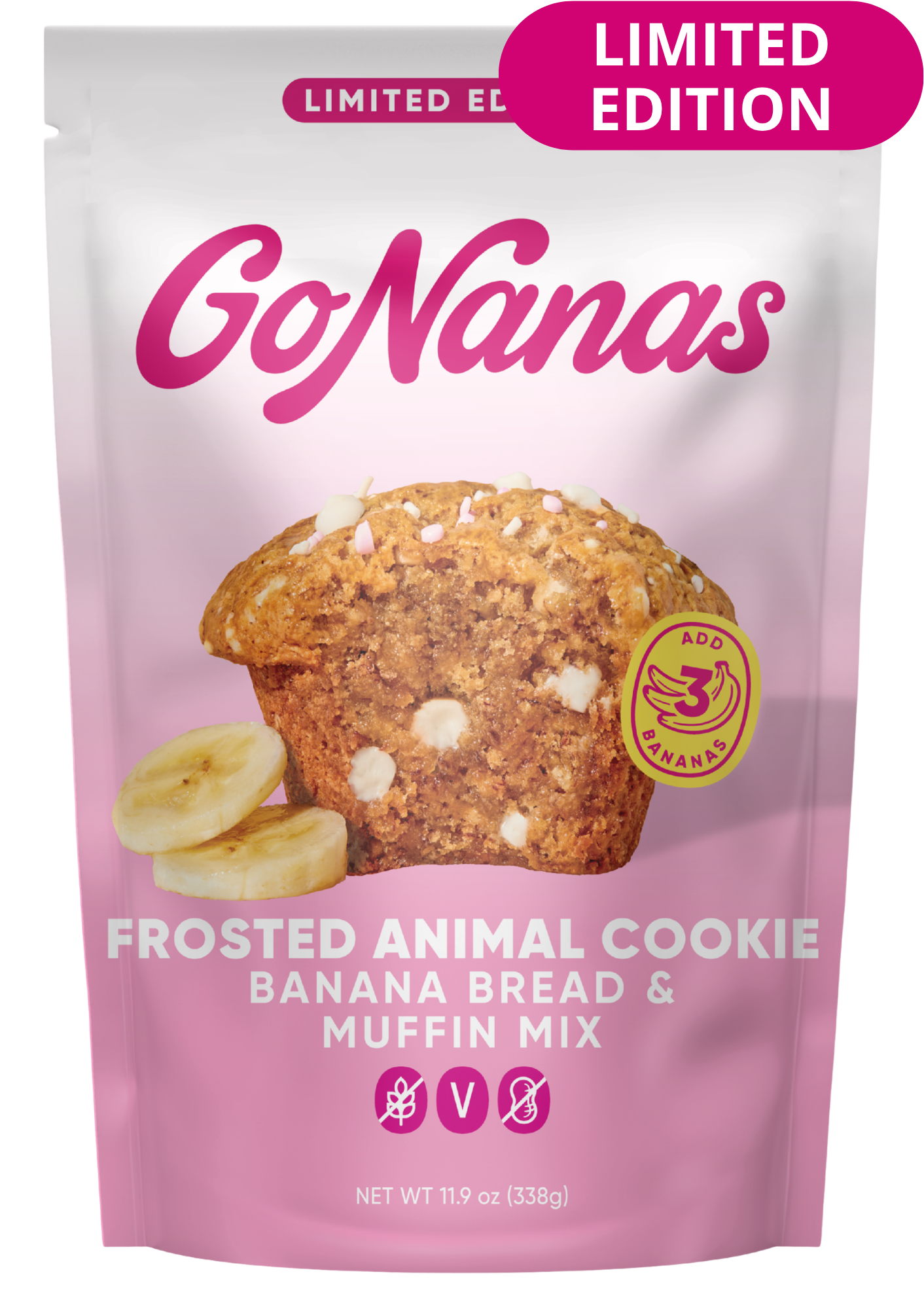 Frosted Animal Cookie Banana Bread Mix