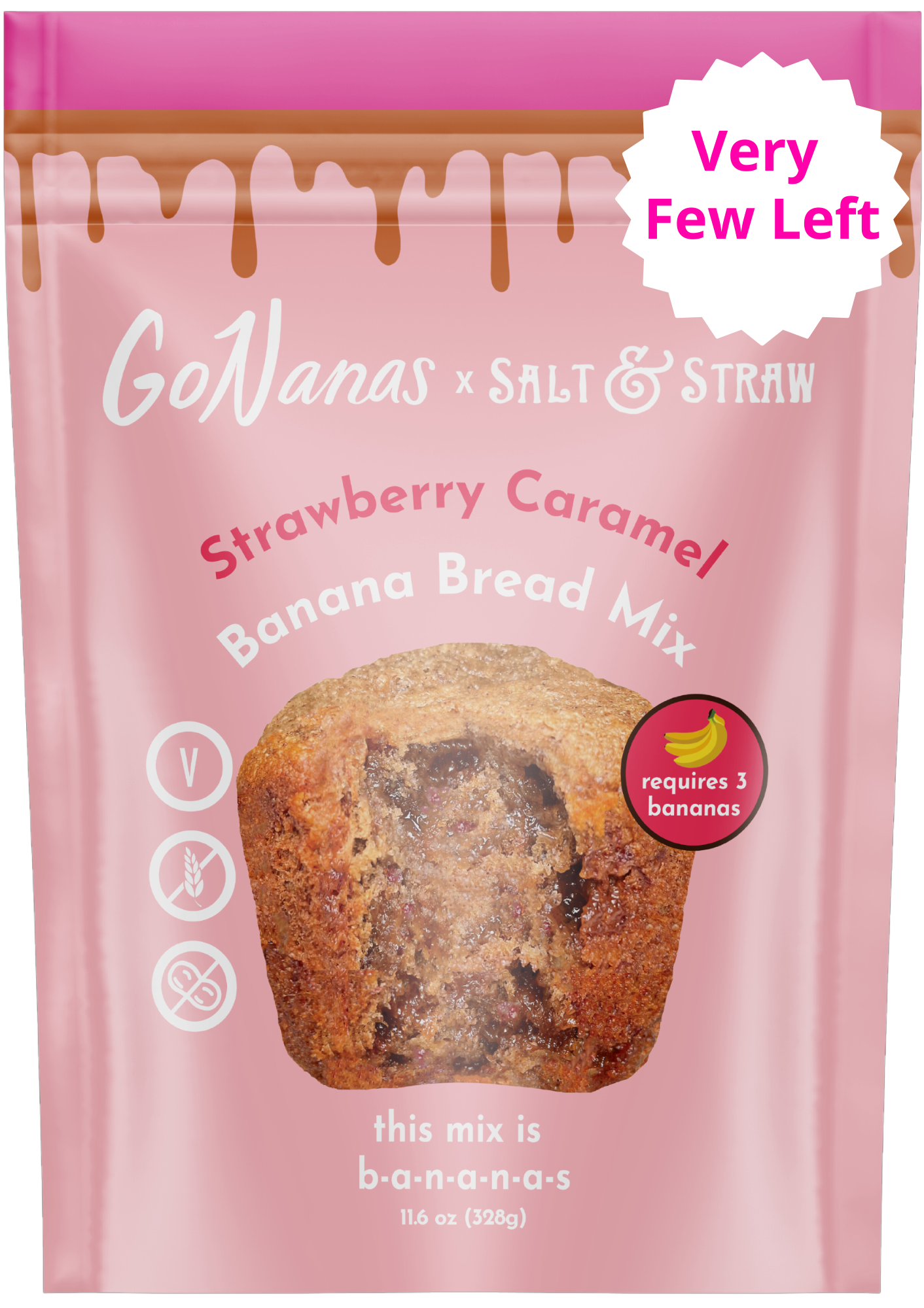 Strawberry Caramel Banana Bread Mix